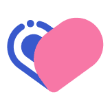Heart mark as Ubie's logo
